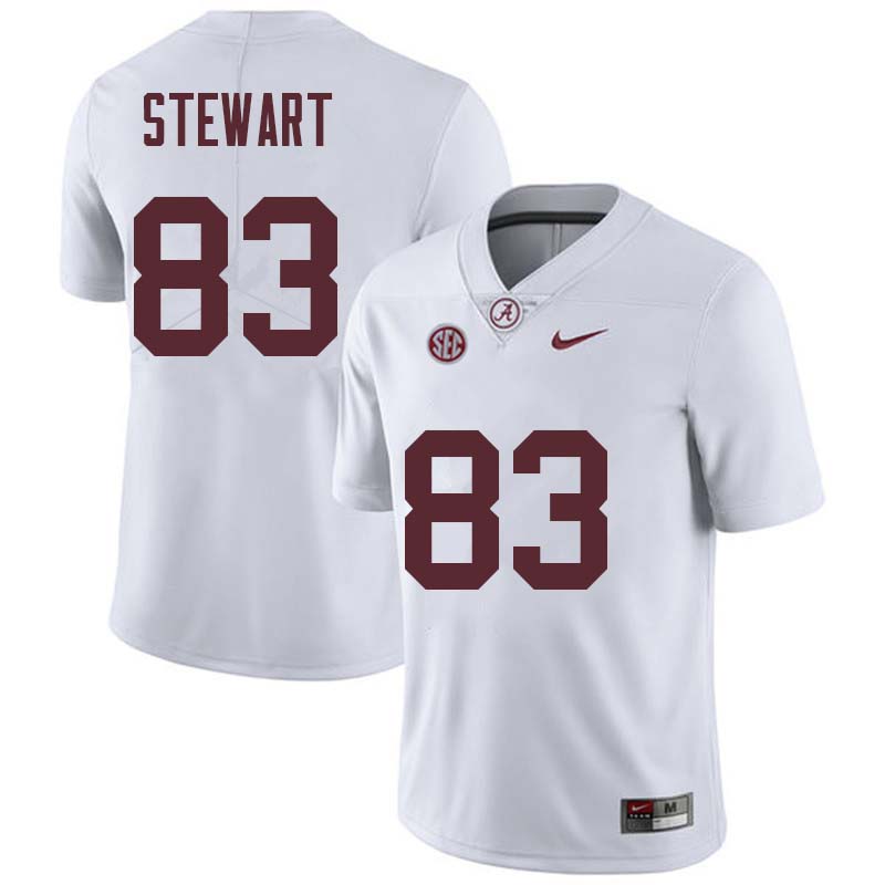 Men #83 Cam Stewart Alabama Crimson Tide College Football Jerseys Sale-White